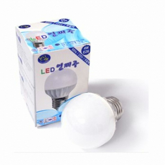 LED 인지구 전구색 4W