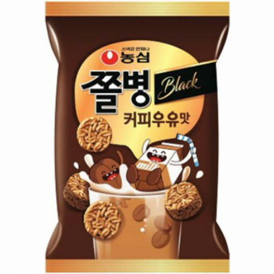 농심 쫄병블랙 커피우유맛 77g (30개)
