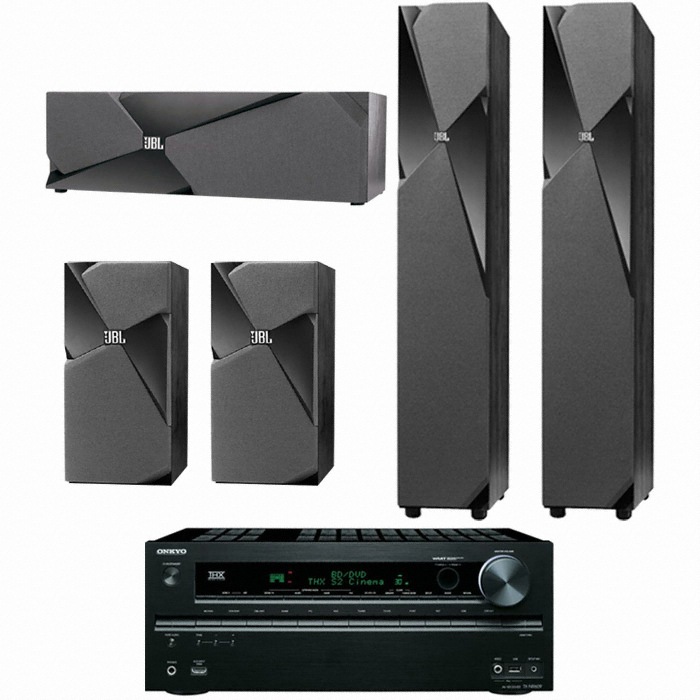 JBL Studio 190 5.0채널 + 온쿄 AV리시버 (TX-NR609)