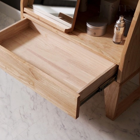 저스틴퍼니처 포레 러버우드 원목 좌식 화장대 600_이미지