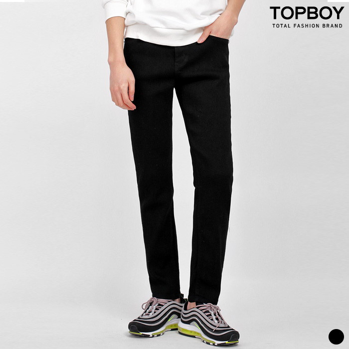 탑보이 데일리 스판 블랙진 KD017_이미지