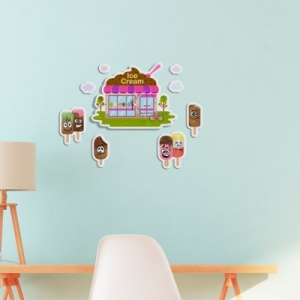 nb029-인테리어벽시계-귀여운아이스크림