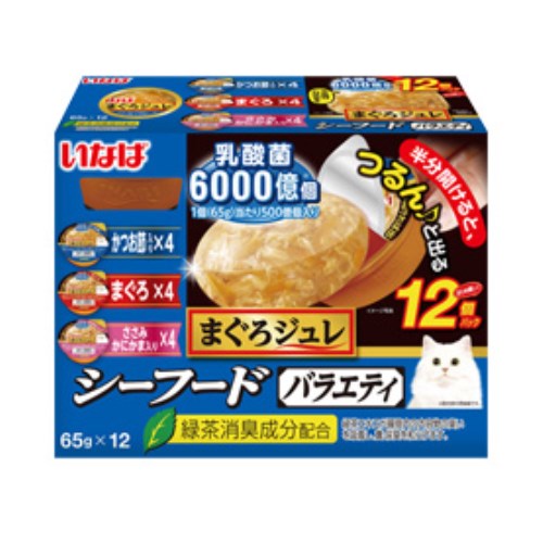 이나바 캣 챠오 마구로쥬레 유산균 해산물 버라이어티 IMC-204 780g (65g x 12p)