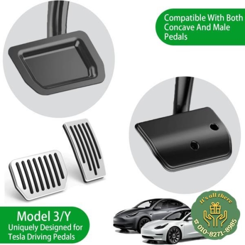 테슬라 퍼포먼스 페달 패드 커버 발판 알루미늄 논슬립 모델 Y 주니퍼 3 하이랜드 3/Y 2017-2026용