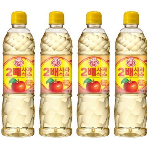 오뚜기 2배 사과식초 900ml (4개)_이미지