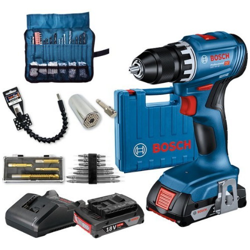 보쉬 GSR 18V-45 홈키트 (2.0Ah, 배터리 2개)