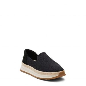 TOMS 조슬린 슬립온 에스파드리유 스니커즈 웨지 신발 플랫폼 통굽 491627