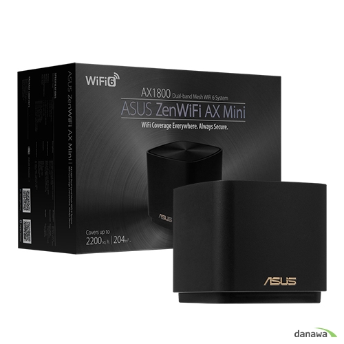 ASUS ZenWiFi AX Mini (XD4) Black 유무선공유기 (1Pack)