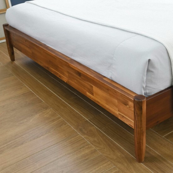 올쏘 아이비 아카시아 원목 침대 Q (매트별도)_이미지