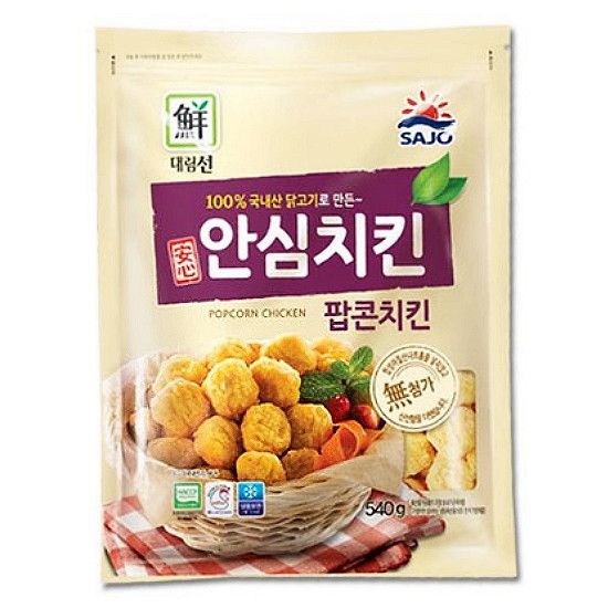 사조대림 사조 안심 팝콘치킨 540g (2개)_이미지