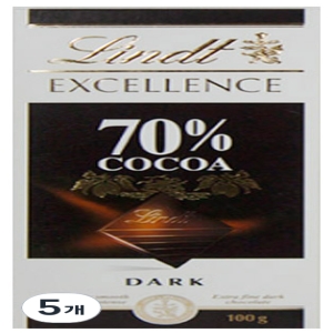 린트 엑설런스 다크 초콜릿바 100g 5개