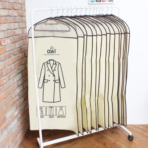 가쯔 캐릭터 지퍼식 옷커버 (코트용) (10개)_이미지