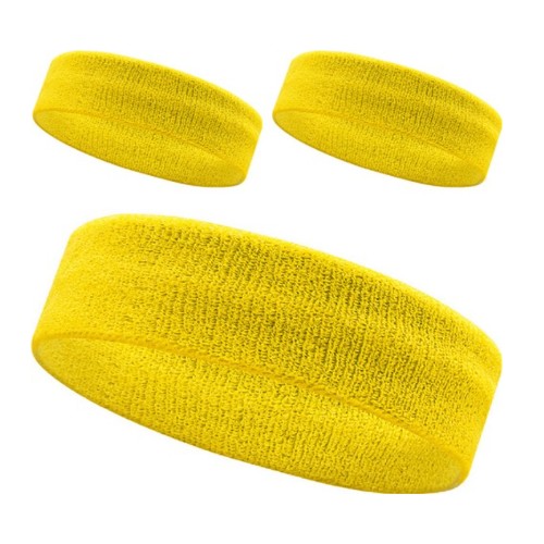 이그니스 스포츠 헤어밴드 3개 (옐로우)_이미지
