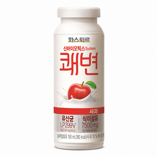 파스퇴르 쾌변 요구르트 사과 150ml이미지입니다. 누르면 해당 게시물로 새창이동합니다.