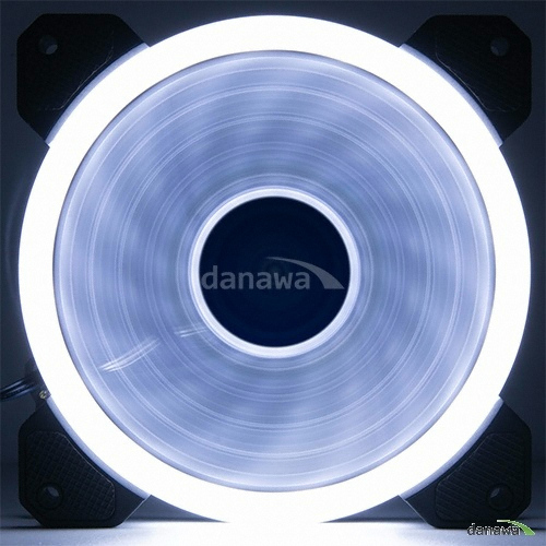 COOLERTEC SLR-12025VHD-WHITE-ICE RING LED FAN