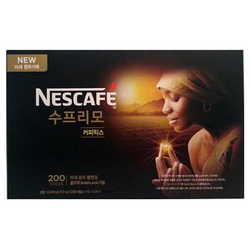 네슬레 네스카페 수프리모 커피믹스 200개입 선물세트이미지입니다. 누르면 해당 게시물로 새창이동합니다.