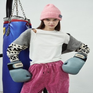 스위치123 와이드 코듀로이 팬츠 핑크 _SXF3PT02PK_이미지