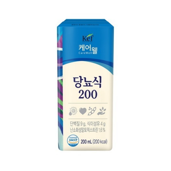 한국엔테랄푸드(Kef) 케어웰 당뇨식 200 200ml (48개)