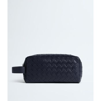 보테가베네타 인트레치아토 트래블 파우치 블루 153763490_이미지