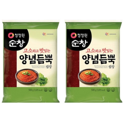 청정원 순창 양념 듬뿍 쌈장 리필 500g (2개)_이미지