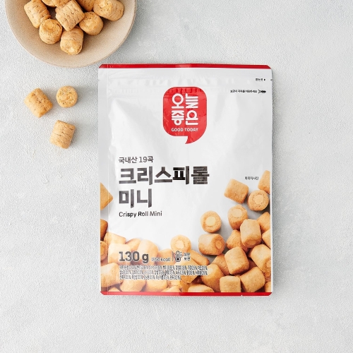오늘좋은 국내산 19곡 크리스피롤 미니 130g
