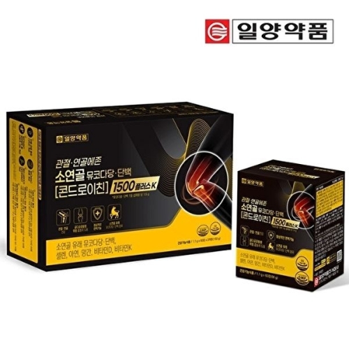 일양약품 소연골 뮤코다당 단백 콘드로이친 1500 플러스k 60정 (2개)_이미지