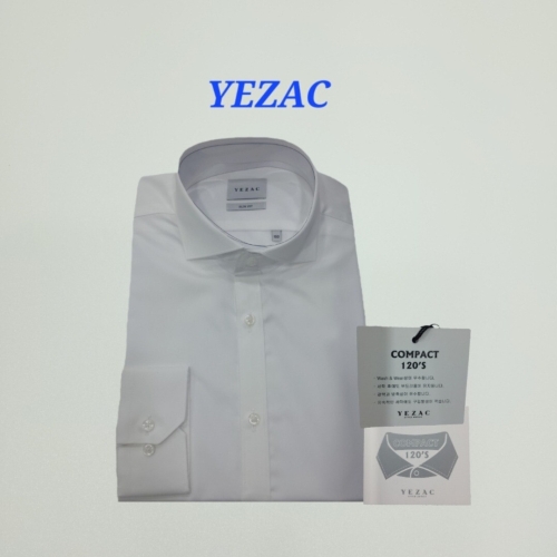 120수 면혼방 드레스셔츠 비침없는 와이드카라 슬림핏 긴소매 YJ3SUS521_SC