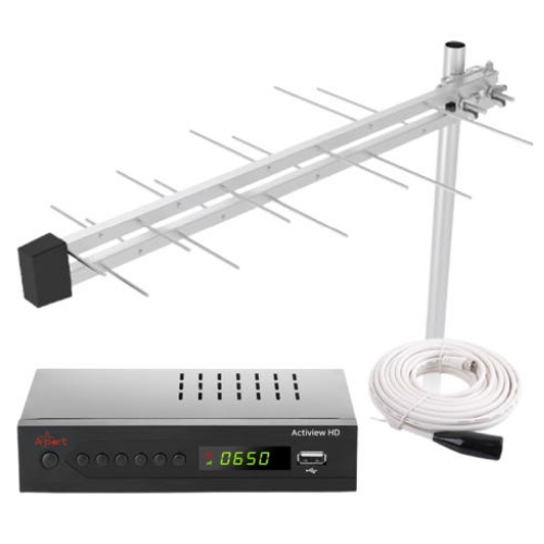 에이포트 Actiview HD UHD 지상파 TV 수신기 AP13HD 세트 ATS-2 (정품)