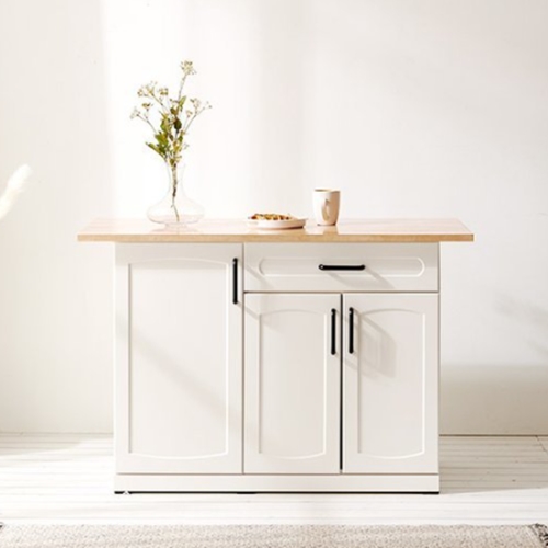 리빙디자인연구소 아빠의주방 파파 수납형 아일랜드식탁 1200 (의자별도)_이미지