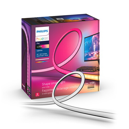 필립스 LED hue play 그라디언트 PC 라이트스트립 32-34인치 모니터용 (단품)_이미지