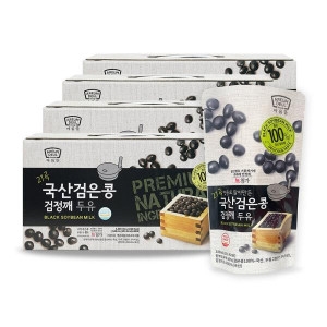 논산딸기랜드 아름뜰 맷돌로 갈아만든 국산 검은콩 검정깨 두유 180ml_이미지