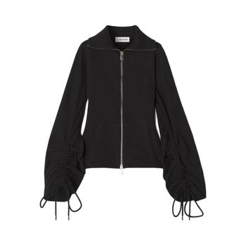 랑방 드로스트링 커프 지퍼 프런트 재킷 147139274