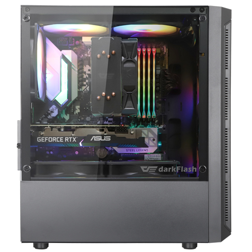 darkFlash DK300M RGB 강화유리 (블랙)_이미지