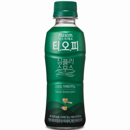 동서식품 맥심 티오피 심플리스무스 스위트 아메리카노 240ml (20개)_이미지