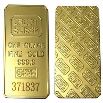 골드바 24ct 도금 막대 스위스 미술 기념 동전 수집 BL10969_이미지