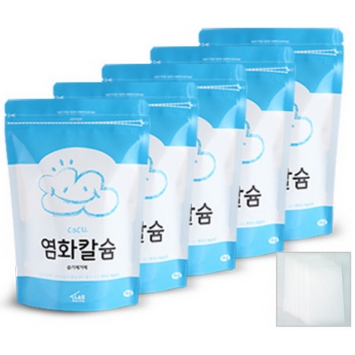 소다스쿨 염화칼슘 1kg x 5개 + 방수투습지 8장
