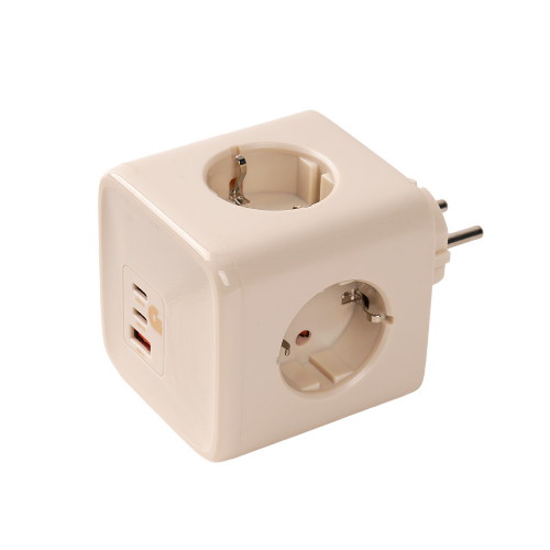 지클릭커 멀티마스터 4구 16A C타입 PD 큐브 멀티탭 콘센트형 BL-403PD