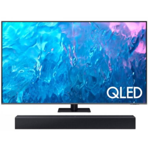 삼성전자 QLED KQ85QC70AFXKR (스탠드+사운드바, HW-C400)_이미지