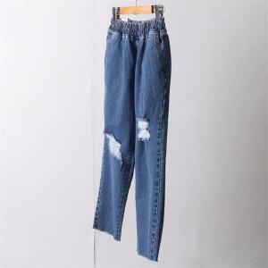 강물처럼 빅사이즈사랑해요 I272L203 오픈데미지배기팬츠 LO 8308360_이미지