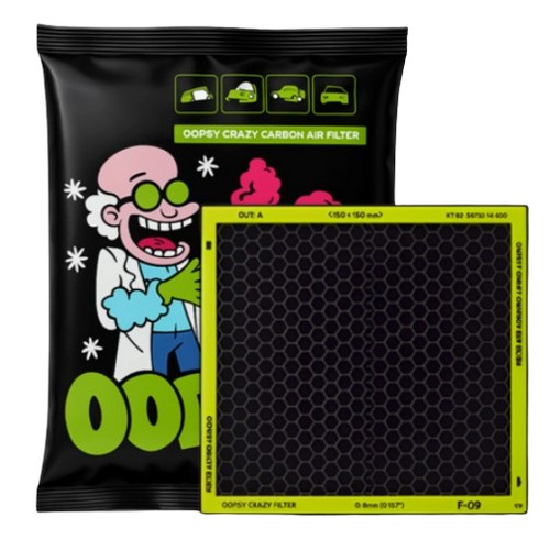 웁시 0.3PM 차량용 리얼 활성탄 에어컨 필터 F33_이미지