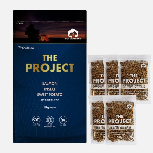  펫더맨 펫러닝 더 프로젝트 오리&밀웜&고구마 1kg [1개]