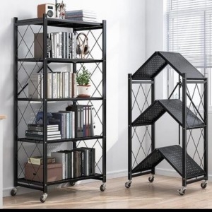 원터치 철제 폴딩선반 TV 홈쇼핑 완판 3초 접이식 수납 선반 3단 4단 5단_이미지