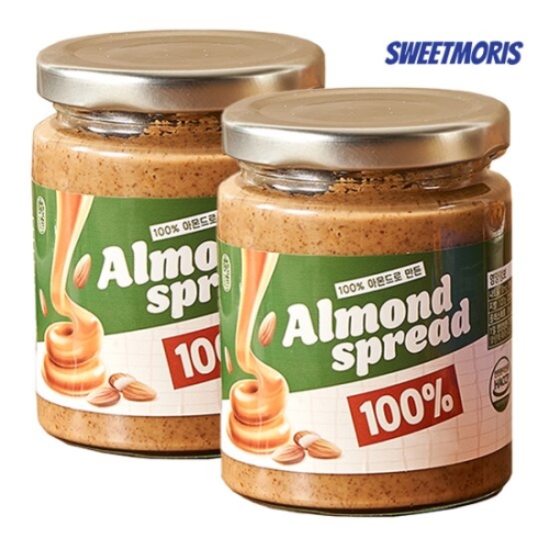 스윗모리스 100% 아몬드 스프레드 오리지널 250g (2개)_이미지