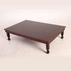 행자공예사 행자공예 엔틱 커피모던 느티나무 캡다리 교자상 (120x81cm)