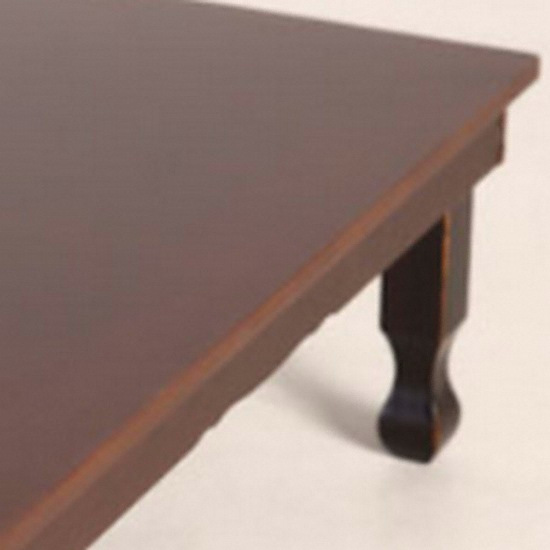 행자공예 엔틱 커피모던 느티나무 캡다리 교자상 (120x81cm)_이미지