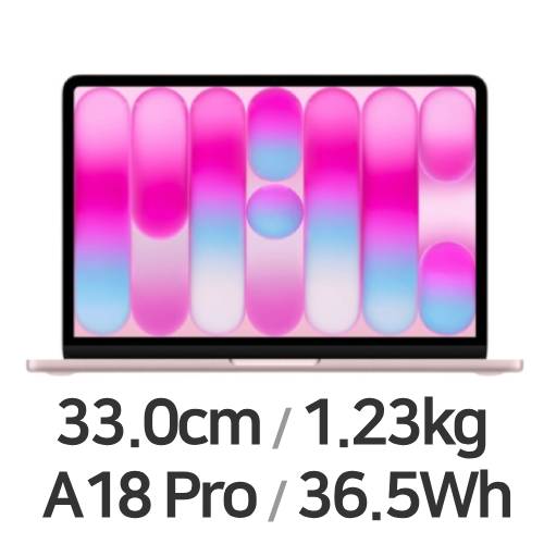 APPLE 맥북네오 6코어 CPU, 5코어 GPU 핑크 영문