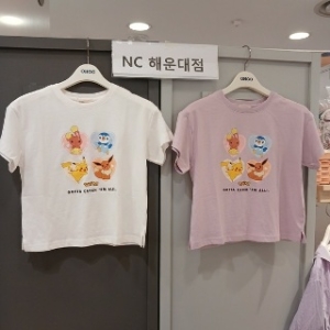 이랜드리테일 오후 귀요미 포켓몬 친구들 모여라 포켓몬 쿨 크롭티셔츠 OHRA2451C 유아동 종합쇼핑몰