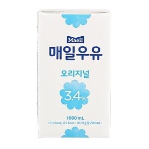 매일유업 매일<b>우유</b> 오리지널 3.4% (<b>멸균</b>) <b>1L</b>