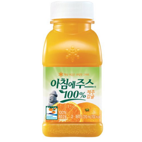 서울우유 아침에주스 제주감귤 210ml (10개)_이미지
