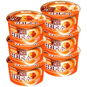 키다리식품 세이면 진실의 미간 김치국수 196g (6개)_이미지